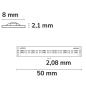 Preview: LED COB930 Linear Flexband, 24V DC, 8W, IP20, 3000K, 5m Rolle, 480 LED/m