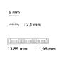 Preview: LED COB930 MICRO Linear Flexband, 24V DC, 7W, IP20, 3000K, 5m Rolle, 504 LED/m