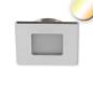 Preview: LED Möbeleinbaustrahler, Alu gebürstet, eckig, 3W|3W, 24V DC, 3pol. weißdynamisch 1900-5000K dim.