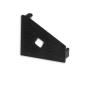 Preview: Endkappe EC111L schwarz für Profil CORNER18 mit Kabeldurchführung, links 1 STK