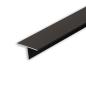 Preview: LED Trockenbau T-Profil 12,schwarz 9005 200cm