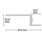 Preview: LED Trockenbau S-Profil 12, schwarz 9005 200cm