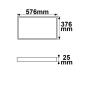 Preview: LED Leuchtrahmen H25, Innenformat 320x520mm, 36W, weißdynamisch, CRI92
