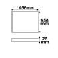 Preview: LED Leuchtrahmen H25, Innenformat 900x1000mm, 78W, weißdynamisch, CRI92