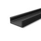 Preview: LED Montageprofil MINI-AB V2, schwarz RAL9005 L: 200cm