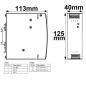 Preview: LED Hutschienen-Trafo 48V, 48~55V/DC, 0-150W