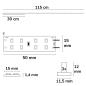 Preview: LED T5/T8 Umrüstplatine 840, 115cm, MiniAMP, 184 LED, 24V, 19W, 170 lm/W, neutralweiß, dimmbar