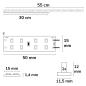 Preview: LED T5/T8 Umrüstplatine 865, 55cm, MiniAMP, 88 LED, 24V, 9W, 170 lm/W, kaltweiß, dimmbar