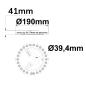 Preview: LED Umrüstplatine 190mm, 11W, 150 lm/W, mit Haltemagnet, Color 3000|4000|6000K, dimmbar