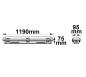 Preview: LED Wannenleuchte 120cm mit Notlichtfunktion, IP65, PowerSwitch 25-40W, ColorSwitch 3000|4000|5000K