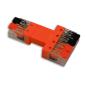 Preview: Durchgang Steckverbinder 2-polig Input, 2x2-polig Output, 0,5-2,5mm², max. 250V/10A