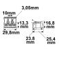 Preview: Anschlussklemme 2x3-polig, 0,5-2,5mm², max. 450V/16A