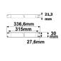 Preview: LED CCT PWM-Trafo 24V/DC, 0-100W, 2 Kanal, ultraslim, Push/DALI-2 DT8 dimmbar, SELV