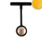 Preview: Track48 Leuchte Sunglow flexible schwarz 5,5W, 160°, 48V DC, 2000K
