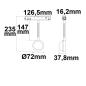Preview: Track48 Leuchte Sunglow flexible schwarz 5,5W, 160°, 48V DC, 2000K