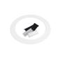 Preview: Loch Adapterplatte für Downlights, ohne Federn, weiß, ID 200mm - AD 260mm