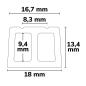 Preview: Betoneinlegeprofil für DIVE12 200cm