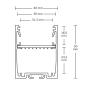 Preview: LED Aufbauprofil LAMP30 V1 Aluminium silber pulverbeschichtet, 300cm