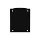 Preview: Endkappe EC116 Alu schwarz für LAMP30 V1+V2, Halbrund, 2 STK, inkl. Schrauben