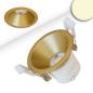 Preview: LED Einbaustrahler BACK60, gold, rund, 5W, CRI90, 3000K, rückversetzt, UGR<12, dimmbar