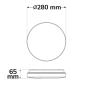 Preview: LED Deckenleuchte 13|18W, weiß rund, DN280, IP64, 120lm/W, ColorSwitch 3000|4000|6000K