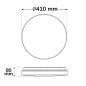 Preview: LED Deckenleuchte 22|32W, weiß rund, DN410, IP64, 120lm/W, ColorSwitch 3000|4000|6000K