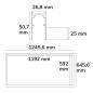Preview: Track48 Leuchtenrahmen H50, Innenformat 592x1192mm, weiß, exkl. Trafo, exkl. Montageclip/Seilabh.