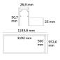Preview: Track48 Leuchtenrahmen H50, Innenformat 500x1192mm, schwarz, exkl. Trafo, exkl. Montageclip/Seilabh.