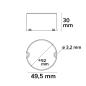 Preview: LED Schalterdosen-PWM-Trafo 24V/DC, 12-25W, Tiefe 30mm, IP65, dimmbar, SELV