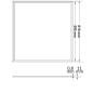 Preview: LED Panel Frame 625, 40W, neutralweiß, PowerSwitch 21-40W