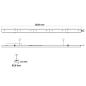 Preview: FastFix LED Linearsystem R XL Modul 1528mm 25-75W, 5000K, 60°, 180lm/W