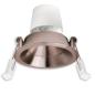 Preview: LED Einbaustr. Back68, rosegold, rund, 5W, CRI90, 3000K, schwenkbar, rückvers., UGR<12, dimmbar