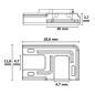 Preview: Kontakt-Verbinder 90° (max. 5A) K3-210 für 2-pol. IP20 Flexstripes mit Breite 10mm