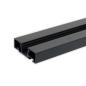Preview: Gardinenprofil Curtain10 ONE, schwarz RAL9005, 200cm
