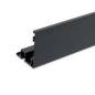 Preview: Karniesen-Blende VISOR mit Lichtlinienoption für Gardinenprofil Curtain, schwarz RAL 9005
