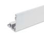 Preview: Karniesen-Blende VISOR mit Lichtlinienoption für Gardinenprofil Curtain, weiß RAL 9010