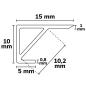 Preview: LED Schrankprofil FURNIT10 WARDROBE, Aluminium, weiß, RAL9010