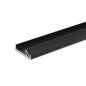 Preview: LED Regalkantenprofil FURNIT10 SHELF, 19mm, Aluminium, schwarz, RAL9005