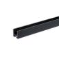 Preview: Gardinenprofil Curtain10 ONE FLAT, schwarz RAL 9005, 200cm