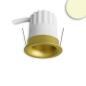 Preview: LED Einbaustrahler BACK32, gold, rund, 5W, CRI90, 3000K, rückversetzt, Honeycomb, dimmbar