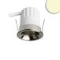 Preview: LED Einbaustrahler BACK32, nickel geb., rund, 5W, CRI90, 3000K, rückversetzt, Honeycomb, dimmbar