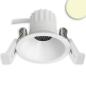 Preview: LED Einbaustrahler BACK45, weiß matt, rund, 5W, CRI90, 3000K, rückversetzt, Honeycomb, dimmbar
