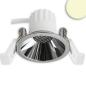 Preview: LED Einbaustrahler BACK45, alu glänzend, rund, 5W, CRI90, 3000K, rückversetzt, Honeycomb, dimmbar