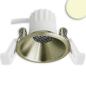 Preview: LED Einbaustrahler BACK45, messing geb., rund, 5W, CRI90, 2700K, rückversetzt, Honeycomb, dimmbar