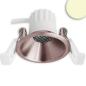 Preview: LED Einbaustrahler BACK45, rosegold, rund, 5W, CRI90, 2700K, rückversetzt, Honeycomb, dimmbar