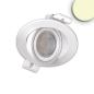 Preview: LED Einbaustrahler Sphere-68 schwenkbar, 6W, 40°, 2700|3000|4000K, CRI90, weiß, dimmbar