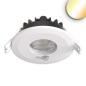 Preview: LED Einbaustrahler Vario-68 mit PIR-Sensor 6W, 60°, 2700|3000|4000|6000K, IP65, CRI90, weiß