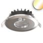 Preview: LED Einbaustrahler Vario-68 mit PIR-Sensor 6W, 60°, 2700|3000|4000|6000K, IP65, CRI90, chrom