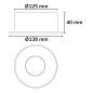 Preview: LED Einbauleuchte Sphere schwarz/schwarz, 2700K, 10W, CRI90, dimmbar