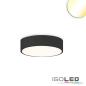 Preview: LED Deckenleuchte UGR<19 2H, schwarz, 20W|30W, IP44, DN400, ColorSwitch 2700|3000|4000K, dimmbar
